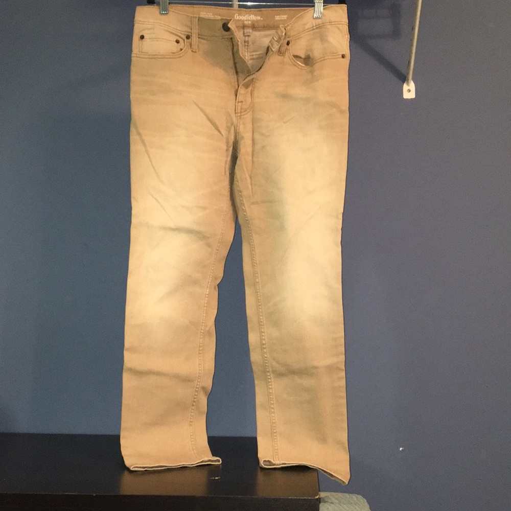 Goodfellow & Co slim straight jeans Tan size 32/30